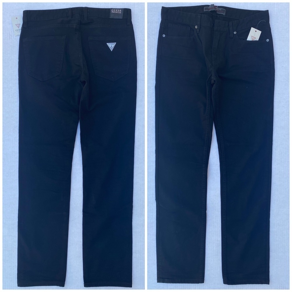 New GUESS Slim Black Jeans SZ 32